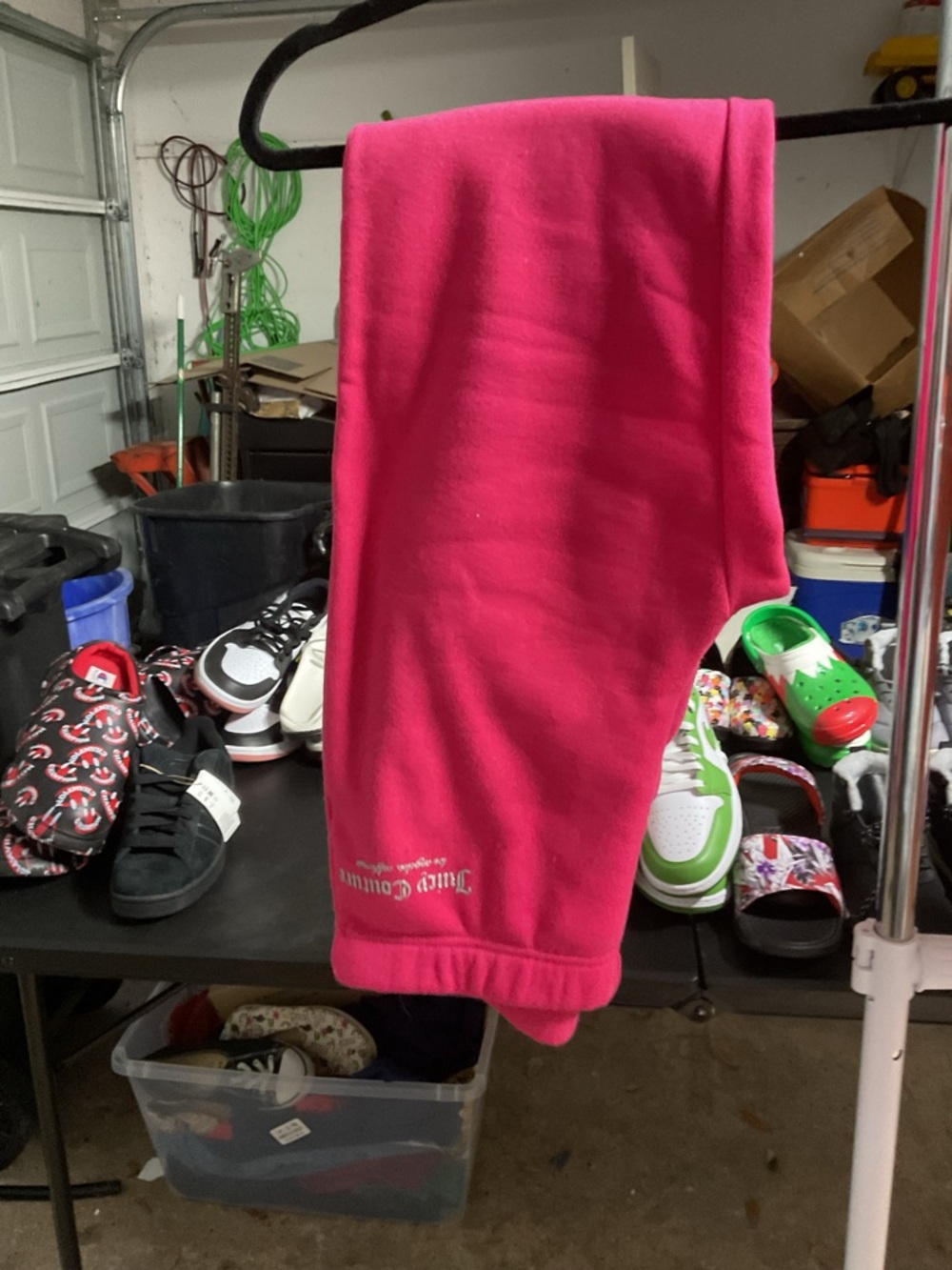 Juicy Couture Hot Pink Zip Hoodie with Drawstring Hood - Picture 3 of 4